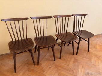 Jídelní set, 4 židle značky TON - 5