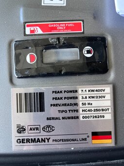 Elektrocentrála FORSTERG F9370RG5 – 7,1 kW, NOVÁ, nepoužitá - 5