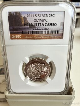 Kompletni. Nadherna amerika $0.25 centu - 5