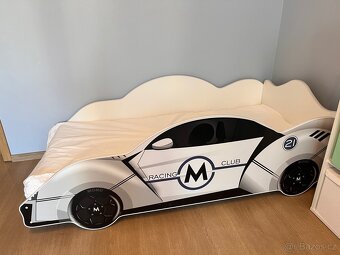 Dětská postel 90/180 auto s matrací - 5
