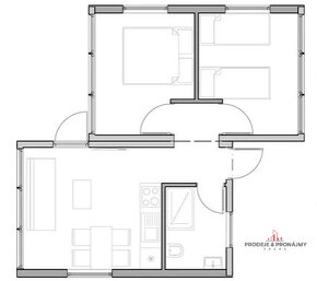 Prodej nízkoeneregitcké dřevostavby 3+kk, 45m2 - 5
