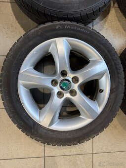 Alu kola Škoda ANTARES R15 5x100 + zimní pneu 185/55 R15 - 5