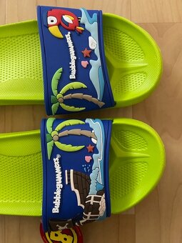 Zelené pantofle s piráty, vel.32, NOVÉ, zn.Baťa - 5