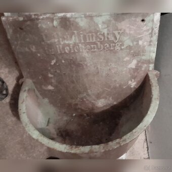 Stará litinová výlevka/umyvadlo - 5