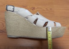Letní kožené boty na klínku vel. 37 - 5