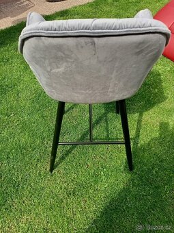 Prodám barové židle CHERRY H2 VELVET - 5