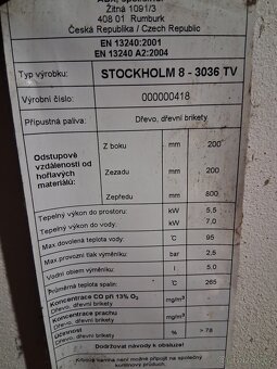 Krbová kamna s výměníkem - 5