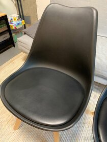 Jídelní židle retro černé - 5