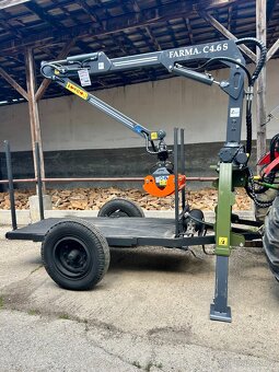 Vlečka s hydraulickou rukou FARMA - 5