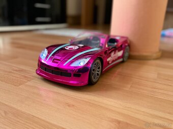 Mattel Barbie auto růžový kabriolet s dálkovým ovládáním - 5