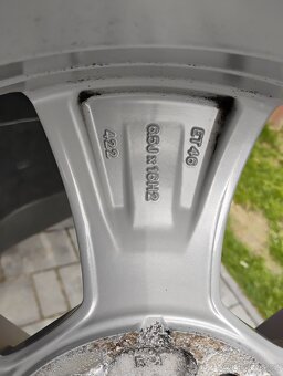 Alu kola 5x112, 6,5Jx16, ET46, zimní pneu 205/60/R16 - 5