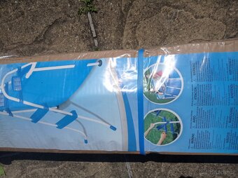 Bazén,skimmer,plachta solární/krycí, skimmer, schůdky, písek - 5