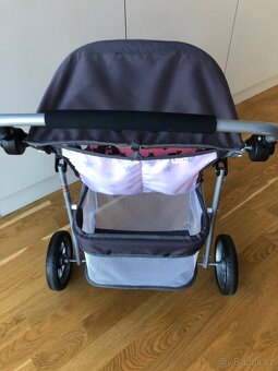 Dvojkočárek pro panenky skládací Bayer TOP stav - 5
