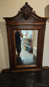 Krásná, Starožitná Komoda s mramorovou deskou a zrcadlem. - 5