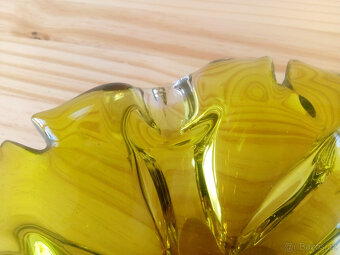 Popelník z hutního skla, ruční výroba - 5