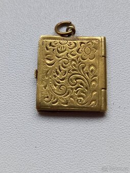 Stříbrný přívěšek - miniaturní knížečka na foto - 5