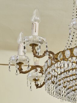 Luxusní křišťálový na lustr 14 žárovek - 5