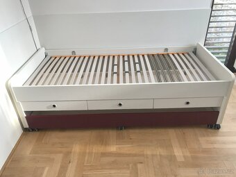 Postel s výsuvným lůžkem a 3 úložnými zásuvkami - 5