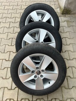 Letní kompletní originální kola Škoda Octavia III R16 - 5