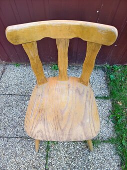 Starožitná židle Tatra masiv k renovaci - 5
