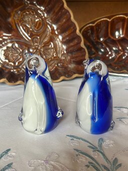 Skleněný tučňák - těžítko - 5