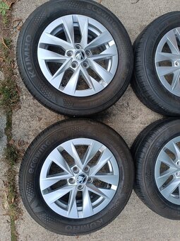 Škoda Fabia IV - alu 5,5x15 et40 + letní 185/65/15 - 5