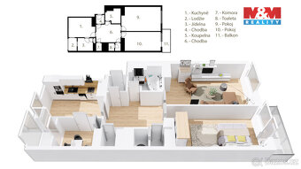 Prodej bytu 2+1, 80 m², Praha 5 - Smíchov, ul. Moulíkova - 5