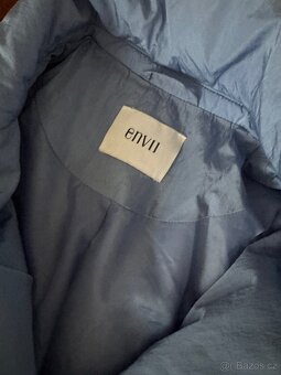 Modry metalicky zimni kabat Envii vel L - 5
