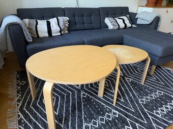 Sada stolků Ikea, sada 2 ks, bříza dýha - 5