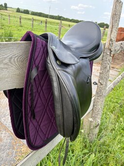 Drezurní sedlo Prestige 17/33 hezký stav, vlna, nastrojené - 5