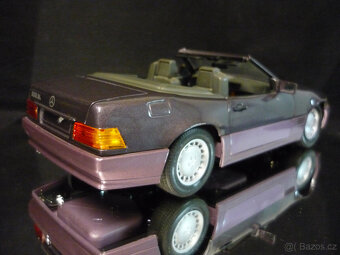 Mercedes Benz 500 SL fialový Maisto 1/18 - 5