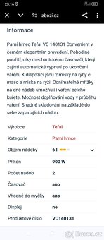 Parní hrnec tefal - 5