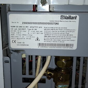 Plynový kotel Vaillant AtmoTecPro+termostat Vaillant colorma - 5