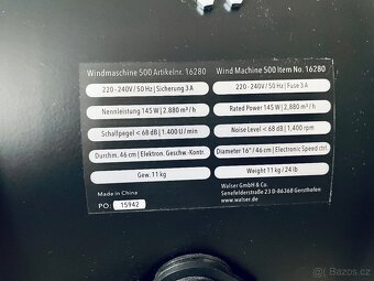 Prodám profesionální fukar Walimex pro Wind Machine 500 - 5