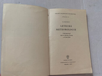 2 knihy letectví rok 1953 Letecká meteorologie a Předpis - 5