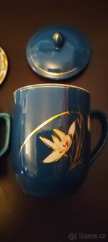 Sběratelské čínské porcelánové hrnky s pokličkou - 5