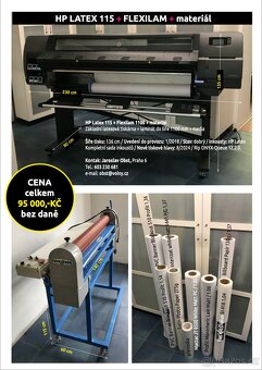 HP Latex 115 - Flexilam 1100 + materiál - 5