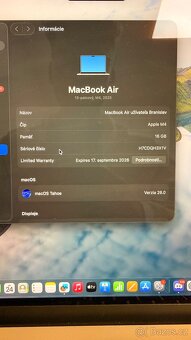 MacBook Air 13” M4 2025 16GB RAM/M4/256GB SSD/Záruka - 5