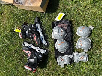 dámské inline brusle nepoužité (nové) s chrániči - 5