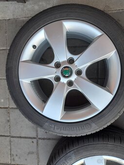 SADA ALU KOL ŠKODA VEL. 17" PNEU LETNÍ CONTINENTAL - 5