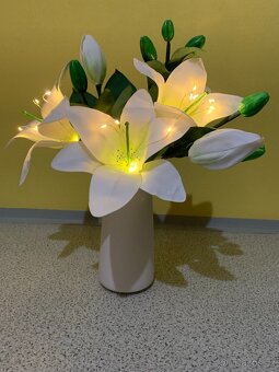 Lampa Kytice z foamiranu - 5