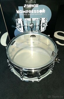 Prodám nový snare Sonor Kompressor-steel150 limited,14x6,5" - 5