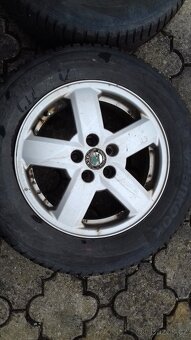 Škoda Octavia 1 sada alu kol facelift 15" + pneu zimní - 5