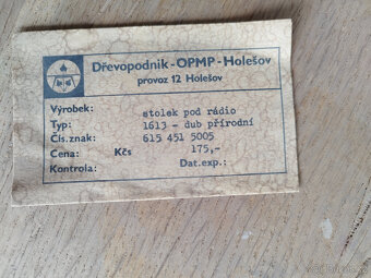 Retro stolek pod radio,televizi 70-80 léta - 5