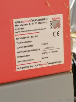 Pila HOLZMANN TS250 400V - 5