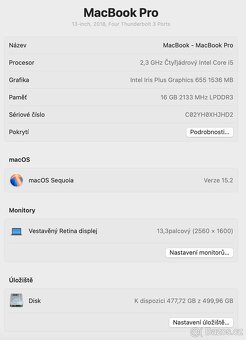 Macbook PRO 2018, 16GB, 500GB, - 5