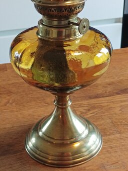 STAROŽITNÁ ART DECO PETROLEJKA A&P GAUDARD, 20.–30. LÉTA - 5