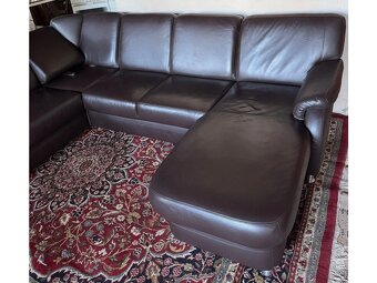 Moderní kožená sedačka ve tvaru U,4976 - 5