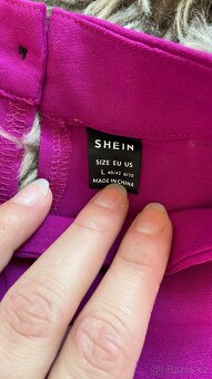 Krásná dámská fialová halenka Shein vel.L - 5