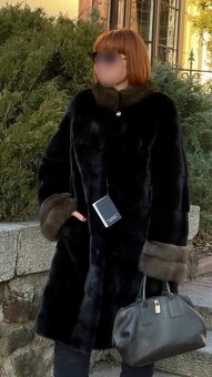 Norkovy černý kožich /norek / sobol Řecko .BLACKGLAMA - 5